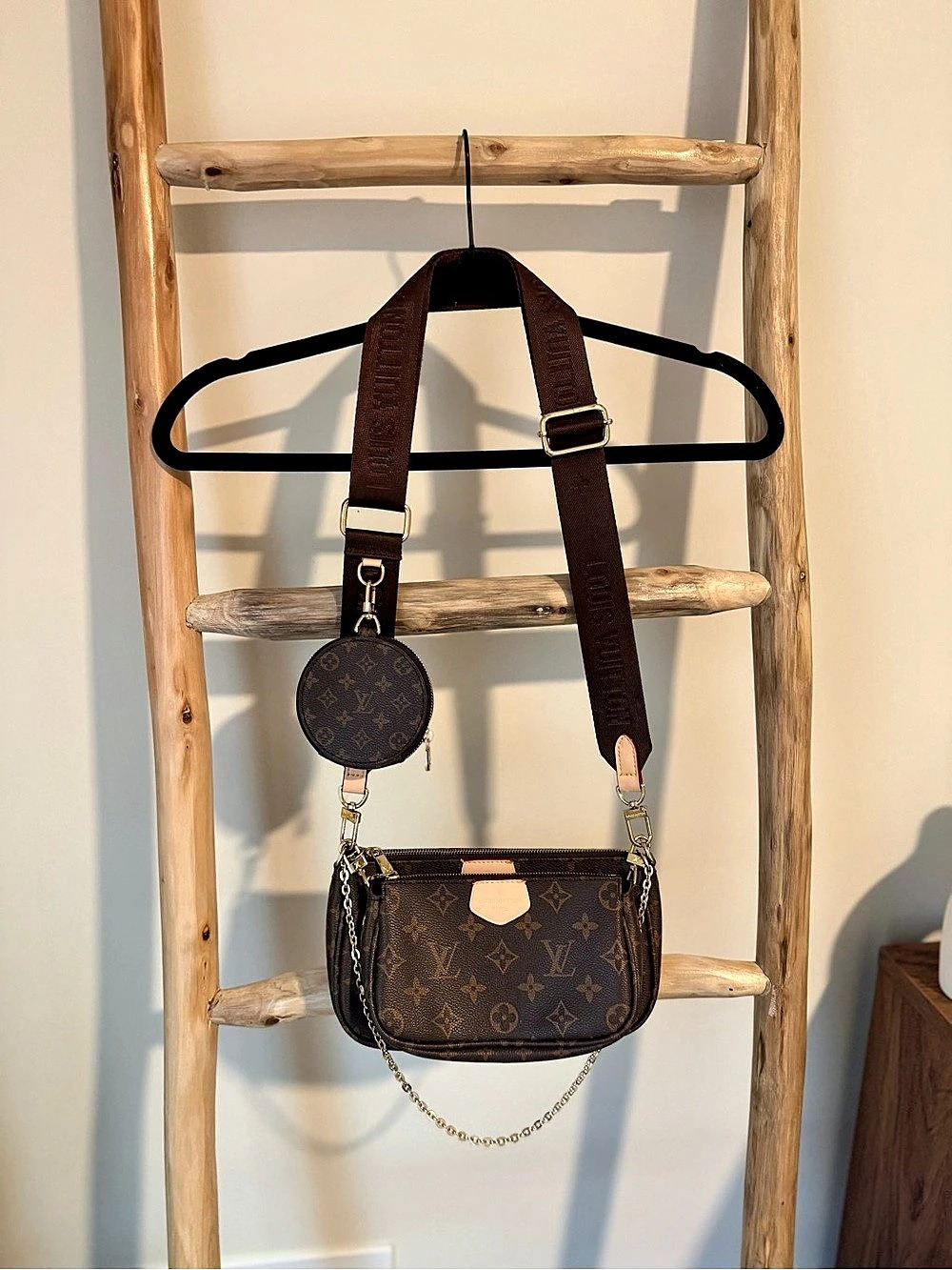 Louis Vuitton Multi Pochette Accessoires Brown Crossbody Bag